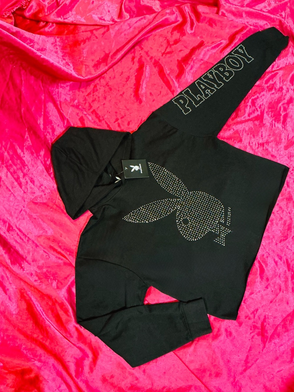 Playboy Rhinestone Hoodie 💋